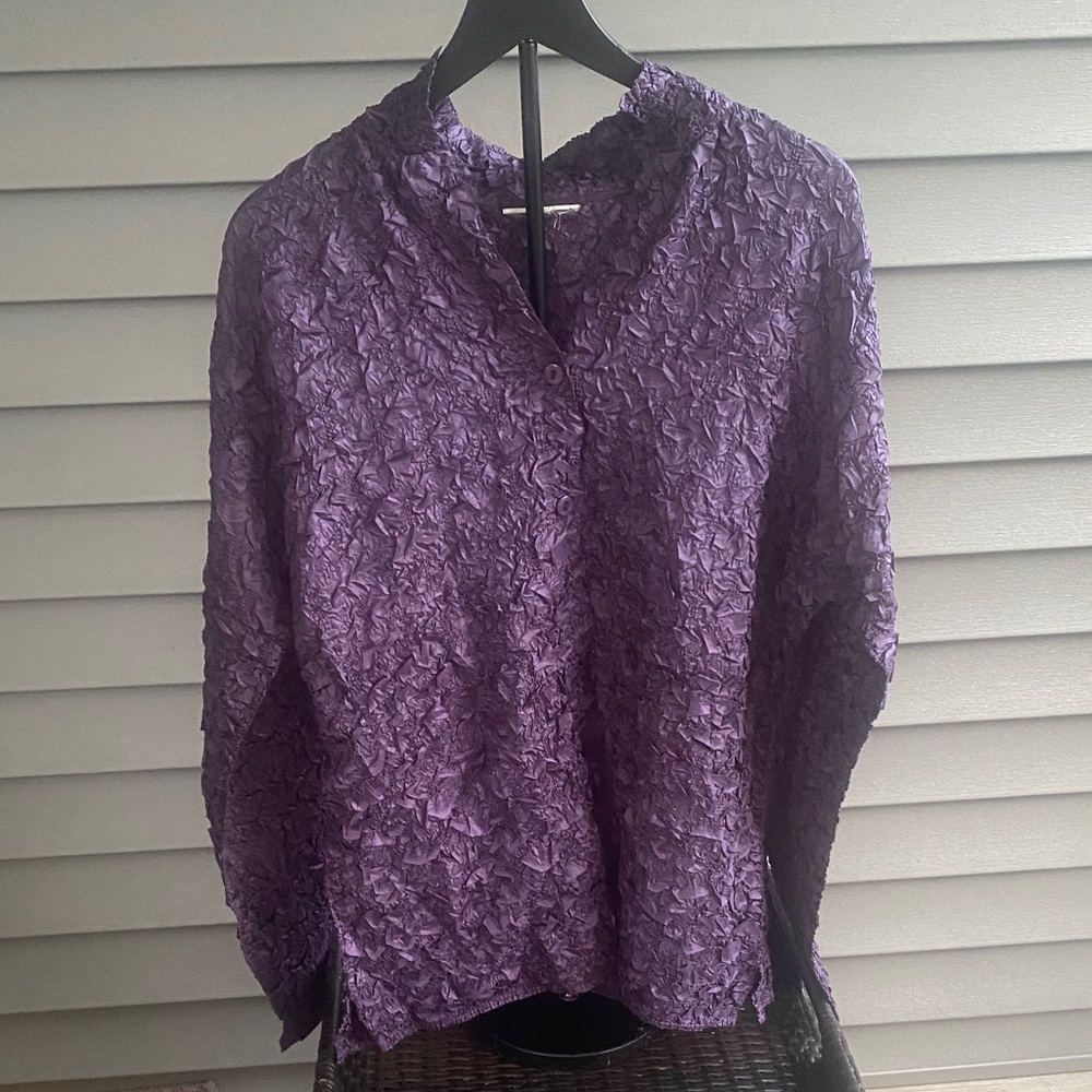 Tania Nardi Purple Textured Women's Top